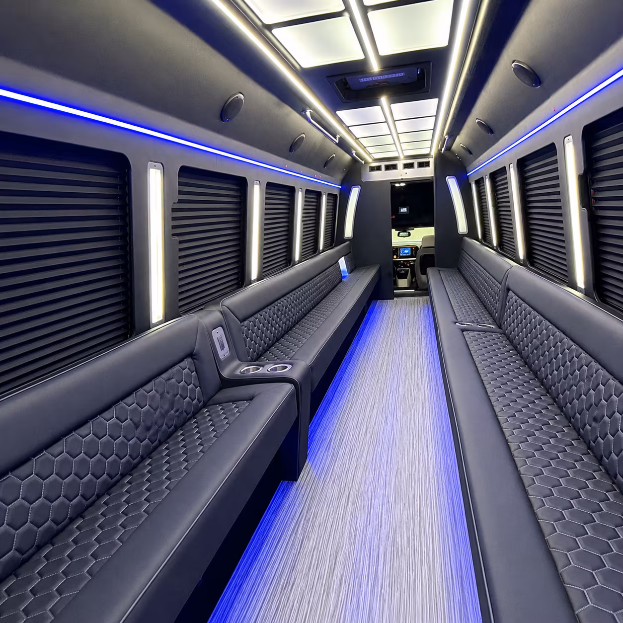 baton rouge party bus rental interior